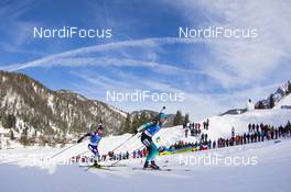 15.12.2019, Hochfilzen, Austria (AUT): Valj Semerenko (UKR), Anais Bescond (FRA), (l-r) - IBU world cup biathlon, pursuit women, Hochfilzen (AUT). www.nordicfocus.com. © Manzoni/NordicFocus. Every downloaded picture is fee-liable.