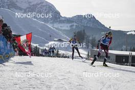 15.12.2019, Hochfilzen, Austria (AUT): Vanessa Hinz (GER), Lisa Theresa Hauser (AUT) - IBU world cup biathlon, pursuit women, Hochfilzen (AUT). www.nordicfocus.com. © Nico Manzoni/NordicFocus. Every downloaded picture is fee-liable.