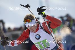 15.12.2019, Hochfilzen, Austria (AUT): Scott Gow (CAN) - IBU world cup biathlon, relay men, Hochfilzen (AUT). www.nordicfocus.com. © Manzoni/NordicFocus. Every downloaded picture is fee-liable.