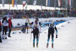 15.12.2019, Hochfilzen, Austria (AUT): Fabien Claude (FRA), Emilien Jacquelin (FRA), (l-r) - IBU world cup biathlon, relay men, Hochfilzen (AUT). www.nordicfocus.com. © Manzoni/NordicFocus. Every downloaded picture is fee-liable.