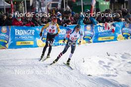 15.12.2019, Hochfilzen, Austria (AUT): Philipp Horn (GER), Sean Doherty (USA) - IBU world cup biathlon, relay men, Hochfilzen (AUT). www.nordicfocus.com. © Nico Manzoni/NordicFocus. Every downloaded picture is fee-liable.