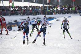 15.12.2019, Hochfilzen, Austria (AUT): Michal Krcmar (CZE), Adam Vaclavik (CZE), (l-r) - IBU world cup biathlon, relay men, Hochfilzen (AUT). www.nordicfocus.com. © Manzoni/NordicFocus. Every downloaded picture is fee-liable.