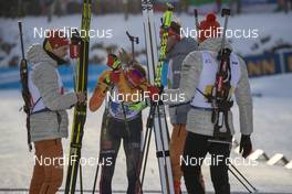 15.12.2019, Hochfilzen, Austria (AUT): Philipp Horn (GER), Benedikt Doll (GER), Johannes Kuehn (GER), Arnd Peiffer (GER) - IBU world cup biathlon, relay men, Hochfilzen (AUT). www.nordicfocus.com. © Nico Manzoni/NordicFocus. Every downloaded picture is fee-liable.