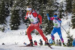 15.12.2019, Hochfilzen, Austria (AUT): Scott Gow (CAN), Eduard Latypov (RUS) - IBU world cup biathlon, relay men, Hochfilzen (AUT). www.nordicfocus.com. © Nico Manzoni/NordicFocus. Every downloaded picture is fee-liable.