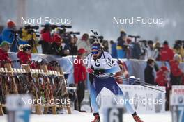 15.12.2019, Hochfilzen, Austria (AUT): Benjamin Weger (SUI) - IBU world cup biathlon, relay men, Hochfilzen (AUT). www.nordicfocus.com. © Manzoni/NordicFocus. Every downloaded picture is fee-liable.
