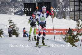 15.12.2019, Hochfilzen, Austria (AUT): Felix Leitner (AUT) - IBU world cup biathlon, relay men, Hochfilzen (AUT). www.nordicfocus.com. © Nico Manzoni/NordicFocus. Every downloaded picture is fee-liable.
