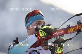 15.12.2019, Hochfilzen, Austria (AUT): Fabien Claude (FRA) - IBU world cup biathlon, relay men, Hochfilzen (AUT). www.nordicfocus.com. © Manzoni/NordicFocus. Every downloaded picture is fee-liable.