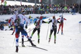 15.12.2019, Hochfilzen, Austria (AUT): Jakov Fak (SLO), Klemen Bauer (SLO), (l-r) - IBU world cup biathlon, relay men, Hochfilzen (AUT). www.nordicfocus.com. © Manzoni/NordicFocus. Every downloaded picture is fee-liable.