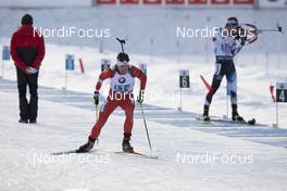 15.12.2019, Hochfilzen, Austria (AUT): Christian Gow (CAN) - IBU world cup biathlon, relay men, Hochfilzen (AUT). www.nordicfocus.com. © Manzoni/NordicFocus. Every downloaded picture is fee-liable.
