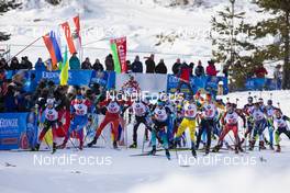 15.12.2019, Hochfilzen, Austria (AUT): Johannes Dale (NOR), Matvey Eliseev (RUS), Lukas Hofer (ITA), Antonin Guigonnat (FRA), Peppe Femling (SWE), Artem Tyshchenko (UKR), Miha Dovzan (SLO), Philipp Horn (GER), Krasimir Anev (BUL), Florent Claude (BEL), (l-r) - IBU world cup biathlon, relay men, Hochfilzen (AUT). www.nordicfocus.com. © Manzoni/NordicFocus. Every downloaded picture is fee-liable.