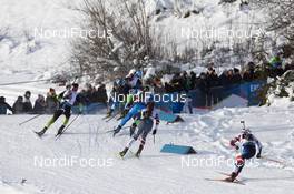 15.12.2019, Hochfilzen, Austria (AUT): Sean Doherty (USA) - IBU world cup biathlon, relay men, Hochfilzen (AUT). www.nordicfocus.com. © Manzoni/NordicFocus. Every downloaded picture is fee-liable.