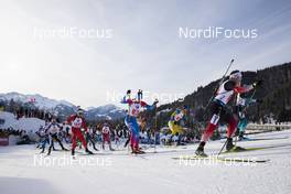 15.12.2019, Hochfilzen, Austria (AUT): Florent Claude (BEL), Jules Burnotte (CAN), Krasimir Anev (BUL), Matvey Eliseev (RUS), Peppe Femling (SWE), Johannes Dale (NOR), (l-r) - IBU world cup biathlon, relay men, Hochfilzen (AUT). www.nordicfocus.com. © Manzoni/NordicFocus. Every downloaded picture is fee-liable.