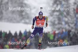 13.12.2019, Hochfilzen, Austria (AUT): Artem Pryma (UKR) - IBU world cup biathlon, sprint men, Hochfilzen (AUT). www.nordicfocus.com. © Manzoni/NordicFocus. Every downloaded picture is fee-liable.