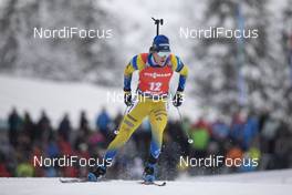 13.12.2019, Hochfilzen, Austria (AUT): Sebastian Samuelsson (SWE) - IBU world cup biathlon, sprint men, Hochfilzen (AUT). www.nordicfocus.com. © Manzoni/NordicFocus. Every downloaded picture is fee-liable.
