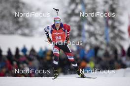 13.12.2019, Hochfilzen, Austria (AUT): Felix Leitner (AUT) - IBU world cup biathlon, sprint men, Hochfilzen (AUT). www.nordicfocus.com. © Manzoni/NordicFocus. Every downloaded picture is fee-liable.