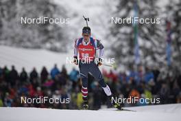 13.12.2019, Hochfilzen, Austria (AUT): Sean Doherty (USA) - IBU world cup biathlon, sprint men, Hochfilzen (AUT). www.nordicfocus.com. © Manzoni/NordicFocus. Every downloaded picture is fee-liable.
