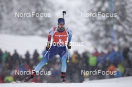 13.12.2019, Hochfilzen, Austria (AUT): Mario Dolder (SUI) - IBU world cup biathlon, sprint men, Hochfilzen (AUT). www.nordicfocus.com. © Manzoni/NordicFocus. Every downloaded picture is fee-liable.
