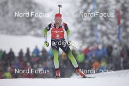 13.12.2019, Hochfilzen, Austria (AUT): Klemen Bauer (SLO) - IBU world cup biathlon, sprint men, Hochfilzen (AUT). www.nordicfocus.com. © Manzoni/NordicFocus. Every downloaded picture is fee-liable.