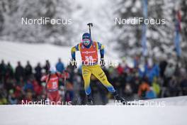13.12.2019, Hochfilzen, Austria (AUT): Jesper Nelin (SWE) - IBU world cup biathlon, sprint men, Hochfilzen (AUT). www.nordicfocus.com. © Manzoni/NordicFocus. Every downloaded picture is fee-liable.
