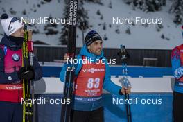 13.12.2019, Hochfilzen, Austria (AUT): Simon Desthieux (FRA) - IBU world cup biathlon, sprint men, Hochfilzen (AUT). www.nordicfocus.com. © Nico Manzoni/NordicFocus. Every downloaded picture is fee-liable.