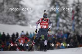 13.12.2019, Hochfilzen, Austria (AUT): Travis Cooper (USA) - IBU world cup biathlon, sprint men, Hochfilzen (AUT). www.nordicfocus.com. © Manzoni/NordicFocus. Every downloaded picture is fee-liable.