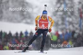 13.12.2019, Hochfilzen, Austria (AUT): Erik Lesser (GER) - IBU world cup biathlon, sprint men, Hochfilzen (AUT). www.nordicfocus.com. © Manzoni/NordicFocus. Every downloaded picture is fee-liable.