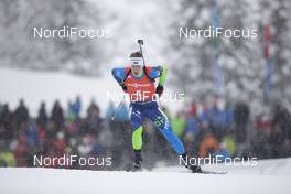 13.12.2019, Hochfilzen, Austria (AUT): Anton Smolski (BLR) - IBU world cup biathlon, sprint men, Hochfilzen (AUT). www.nordicfocus.com. © Manzoni/NordicFocus. Every downloaded picture is fee-liable.