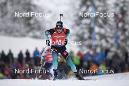 13.12.2019, Hochfilzen, Austria (AUT): Antonin Guigonnat (FRA) - IBU world cup biathlon, sprint men, Hochfilzen (AUT). www.nordicfocus.com. © Manzoni/NordicFocus. Every downloaded picture is fee-liable.