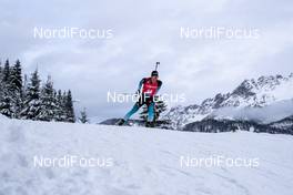 13.12.2019, Hochfilzen, Austria (AUT): Quentin Fillon Maillet (FRA) - IBU world cup biathlon, sprint men, Hochfilzen (AUT). www.nordicfocus.com. © Nico Manzoni/NordicFocus. Every downloaded picture is fee-liable.