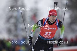 13.12.2019, Hochfilzen, Austria (AUT): Jakov Fak (SLO) - IBU world cup biathlon, sprint men, Hochfilzen (AUT). www.nordicfocus.com. © Manzoni/NordicFocus. Every downloaded picture is fee-liable.