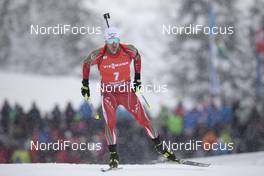 13.12.2019, Hochfilzen, Austria (AUT): Krasimir Anev (BUL) - IBU world cup biathlon, sprint men, Hochfilzen (AUT). www.nordicfocus.com. © Manzoni/NordicFocus. Every downloaded picture is fee-liable.