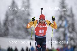 13.12.2019, Hochfilzen, Austria (AUT): Arnd Peiffer (GER) - IBU world cup biathlon, sprint men, Hochfilzen (AUT). www.nordicfocus.com. © Manzoni/NordicFocus. Every downloaded picture is fee-liable.