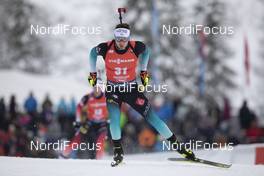 13.12.2019, Hochfilzen, Austria (AUT): Fabien Claude (FRA) - IBU world cup biathlon, sprint men, Hochfilzen (AUT). www.nordicfocus.com. © Manzoni/NordicFocus. Every downloaded picture is fee-liable.