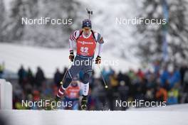 13.12.2019, Hochfilzen, Austria (AUT): Leif Nordgren (USA) - IBU world cup biathlon, sprint men, Hochfilzen (AUT). www.nordicfocus.com. © Manzoni/NordicFocus. Every downloaded picture is fee-liable.
