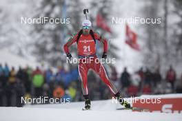 13.12.2019, Hochfilzen, Austria (AUT): Vladimir Iliev (BUL) - IBU world cup biathlon, sprint men, Hochfilzen (AUT). www.nordicfocus.com. © Manzoni/NordicFocus. Every downloaded picture is fee-liable.