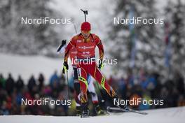 13.12.2019, Hochfilzen, Austria (AUT): Xingyuan Yan (CHN) - IBU world cup biathlon, sprint men, Hochfilzen (AUT). www.nordicfocus.com. © Manzoni/NordicFocus. Every downloaded picture is fee-liable.