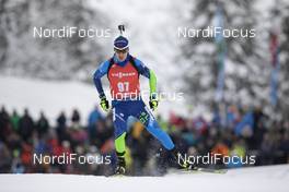 13.12.2019, Hochfilzen, Austria (AUT): Mikita Labastau (BLR) - IBU world cup biathlon, sprint men, Hochfilzen (AUT). www.nordicfocus.com. © Manzoni/NordicFocus. Every downloaded picture is fee-liable.