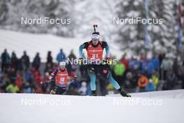 13.12.2019, Hochfilzen, Austria (AUT): Fabien Claude (FRA) - IBU world cup biathlon, sprint men, Hochfilzen (AUT). www.nordicfocus.com. © Manzoni/NordicFocus. Every downloaded picture is fee-liable.