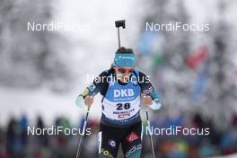 13.12.2019, Hochfilzen, Austria (AUT): Celia Aymonier (FRA) - IBU world cup biathlon, sprint women, Hochfilzen (AUT). www.nordicfocus.com. © Manzoni/NordicFocus. Every downloaded picture is fee-liable.