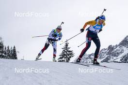 13.12.2019, Hochfilzen, Austria (AUT): Lucie Charvatova (CZE), Vanessa Hinz (GER) - IBU world cup biathlon, sprint women, Hochfilzen (AUT). www.nordicfocus.com. © Nico Manzoni/NordicFocus. Every downloaded picture is fee-liable.