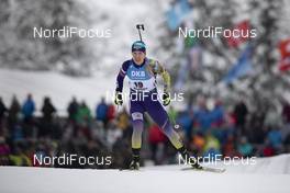 13.12.2019, Hochfilzen, Austria (AUT): Yuliia Dzhima (UKR) - IBU world cup biathlon, sprint women, Hochfilzen (AUT). www.nordicfocus.com. © Manzoni/NordicFocus. Every downloaded picture is fee-liable.