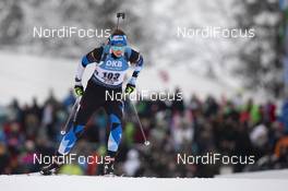 13.12.2019, Hochfilzen, Austria (AUT): Tuuli Tomingas (EST) - IBU world cup biathlon, sprint women, Hochfilzen (AUT). www.nordicfocus.com. © Manzoni/NordicFocus. Every downloaded picture is fee-liable.