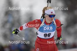 13.12.2019, Hochfilzen, Austria (AUT): Sarah Beaudry (CAN) - IBU world cup biathlon, sprint women, Hochfilzen (AUT). www.nordicfocus.com. © Manzoni/NordicFocus. Every downloaded picture is fee-liable.