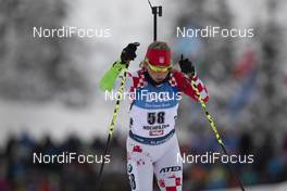 13.12.2019, Hochfilzen, Austria (AUT): Nika Blazenic (CRO) - IBU world cup biathlon, sprint women, Hochfilzen (AUT). www.nordicfocus.com. © Manzoni/NordicFocus. Every downloaded picture is fee-liable.