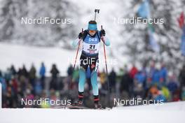 13.12.2019, Hochfilzen, Austria (AUT): Chloe Chevalier (FRA) - IBU world cup biathlon, sprint women, Hochfilzen (AUT). www.nordicfocus.com. © Manzoni/NordicFocus. Every downloaded picture is fee-liable.