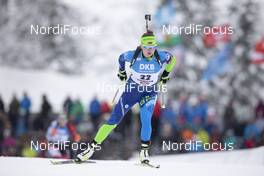13.12.2019, Hochfilzen, Austria (AUT): Dzinara Alimbekava (BLR) - IBU world cup biathlon, sprint women, Hochfilzen (AUT). www.nordicfocus.com. © Manzoni/NordicFocus. Every downloaded picture is fee-liable.
