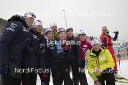 13.12.2019, Hochfilzen, Austria (AUT): Jessica Jislova (CZE), Lucie Charvatova (CZE), Marketa Davidova (CZE), Eva Puskarcikova (CZE), (l-r) - IBU world cup biathlon, sprint women, Hochfilzen (AUT). www.nordicfocus.com. © Manzoni/NordicFocus. Every downloaded picture is fee-liable.