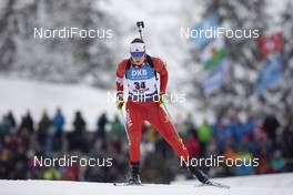 13.12.2019, Hochfilzen, Austria (AUT): Megan Bankes (CAN) - IBU world cup biathlon, sprint women, Hochfilzen (AUT). www.nordicfocus.com. © Manzoni/NordicFocus. Every downloaded picture is fee-liable.