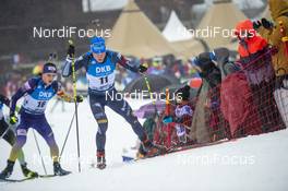 22.12.2019, Annecy-Le Grand Bornand, France (FRA): Lukas Hofer (ITA) -  IBU world cup biathlon, mass men, Annecy-Le Grand Bornand (FRA). www.nordicfocus.com. © Thibaut/NordicFocus. Every downloaded picture is fee-liable.