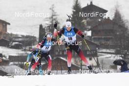22.12.2019, Annecy-Le Grand Bornand, France (FRA): Johannes Dale (NOR), Vetle Sjaastad Christiansen (NOR), (l-r) -  IBU world cup biathlon, mass men, Annecy-Le Grand Bornand (FRA). www.nordicfocus.com. © Manzoni/NordicFocus. Every downloaded picture is fee-liable.